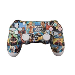 Controle PlayStation 4 CECHzC2U sem Fio GTA V Branco
