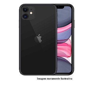 Iphone 11 128GB Apple Preto Seminovo 83% (FU) )