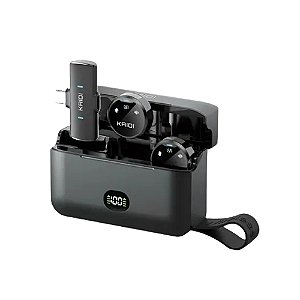 Microfone sem Fio Lapela Duplo Kaidi P4-C Tipo C