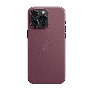 Capa Magsafe Iphone 15 Pro Max Couro Roxo Escuro