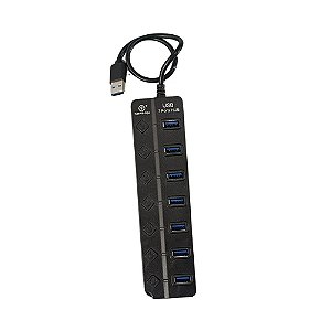 Adaptador Hub Kapbom KA-H70U 7 Portas USB 3.0 com Chave