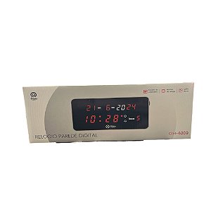 Relógio Parede Led Oásis OIH-6201 46cm Preto