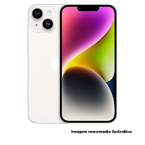 Iphone 14 128GB Apple Branco Seminovo 83% (FI)