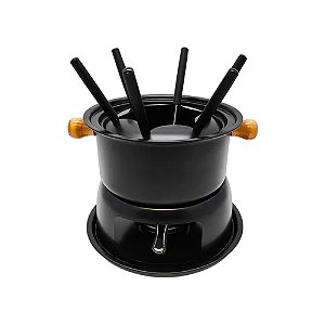 Conjunto Fondue Top Rio TRC0130 11 Peças Preto