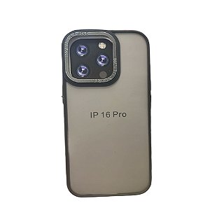 Capa Iphone 16 Pro Super Cristal Preto