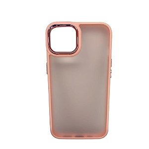 Capa Iphone 14  Super Cristal Rosa