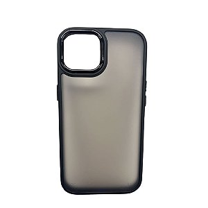 Capa Iphone 15  Super Cristal Preto