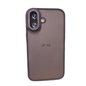Capa Iphone 16  Super Cristal Roxo