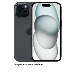 Iphone 15 128GB Apple Preto Seminovo 87% (FI)