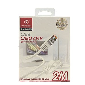 Cabo Rede Patch Cat6 Kapbom KA-6W-2M 2 Metros