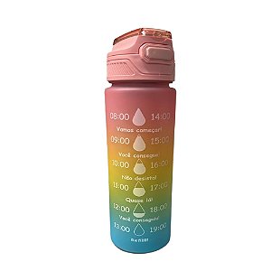 Garrafa Água 800ML Rosa