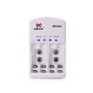 Carregador Universal Pilhas Mox MO-CP50 AA/AAA/9V