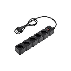 Filtro Linha Intelbras 5 Tomadas EPE205 Preto 3M