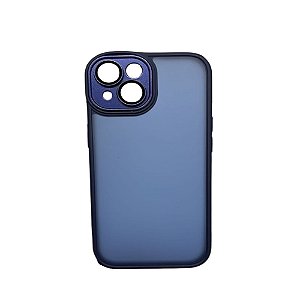 Capa Iphone 15  Super Cristal Azul Escuro