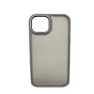 Capa Iphone 15  Super Cristal Cinza