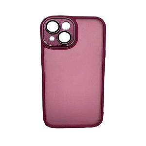 Capa Iphone 15  Super Cristal Vinho