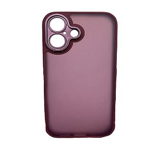 Capa Iphone 16 Super Cristal Vinho