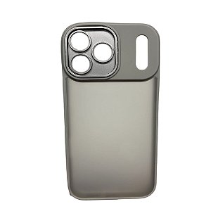 Capa Iphone 17 Pro Max Super Cristal Cinza