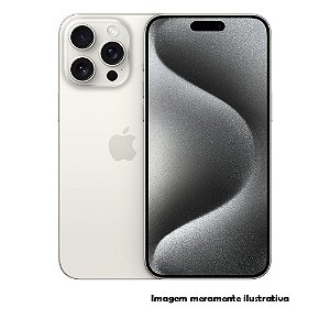 Iphone 15 Pro Max 256GB Apple Branco Seminovo 84% (MT)