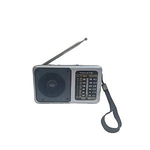 Rádio Portátil Tomate MTJ-2009 AM/FM/SW Prata