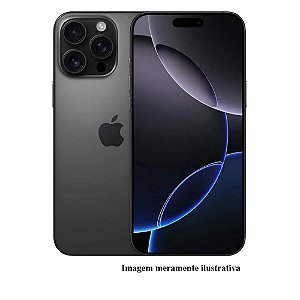 Iphone 16 Pro Max 256GB Apple Preto Seminovo 100% (MT)