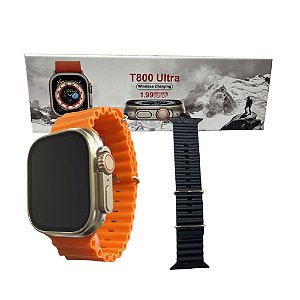 Smartwatch Anj.GG T800 Ultra 2 Pulseiras 49MM Prata