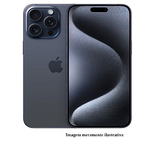 Iphone 15 Pro Max 256GB Apple Azul Seminovo 90% (MT)