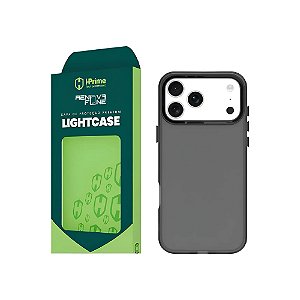 Capa Hprime Iphone 17 Pro Max LightCase Colors Smoke Preto