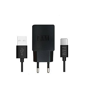 Carregador Fam Tipo-C FKT-110C com Cabo