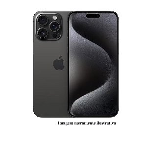 Iphone 15 Pro Max Apple 256GB Preto Seminovo 86% (MT)