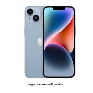Iphone 14 128GB Apple Azul Seminovo 84% (FI)
