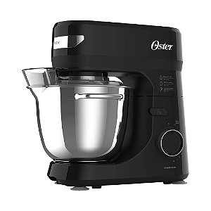 Batedeira Planetária Oster OBAT641 127V 850W Inox Preto