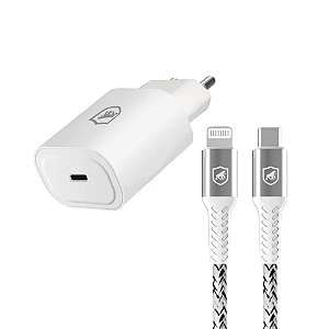 Carregador Lightining Gshield GS-8348 com Cabo 1,5 Metros Branco