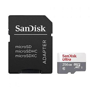 Cartão Memória Micro SD SanDisk Ultra C10 256GB