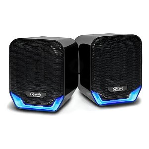 Caixa Som para Pc Knup KP-RO823 12W Led Preto