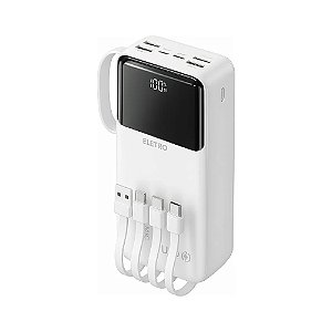 Carregador Portátil Turbo Eletro Mex EL-2938 30000mAh Branco