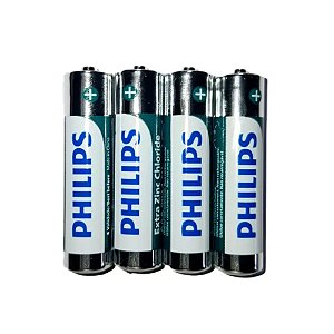 Pilha Zinco AAA Philips com 4 unidades