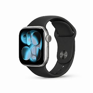 Apple Watch S11 46mm MEV44LW/A Cinza Espacial Al Black SB M/L GPS