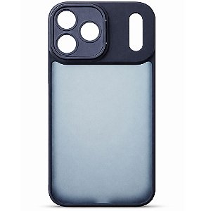 Capa Iphone 17 Pro Max Super Cristal Lilás Azul