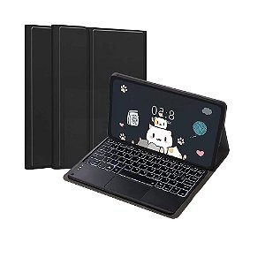 Capa com Teclado Bluetooth para Tablet Xiaomi Redmi Pad 2 Preto