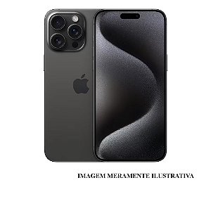 Iphone 15 Pro Max Apple 256GB Preto Seminovo 87% (FU)