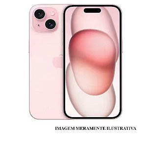 Iphone 15 128GB Apple Rosa Seminovo 85% (FI)