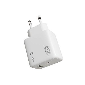 Carregador Hprime Pulse45 HP-W45H USB X USB-C 45W Branco