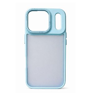 Capa Iphone 17 Pro Super Cristal Azul Claro