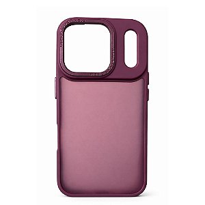 Capa Iphone 17 Pro Super Cristal Vinho