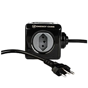 Filtro de Linha Gshield 5 Tomadas Energy Cube Preto 1,5MT Bivolt