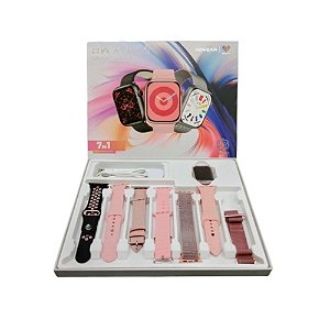 Smartwatch HW x Mini Howear 7 Pulseiras Rosa