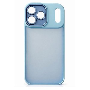 Capa Iphone 17 Pro Max  Super Cristal Azul Bebê