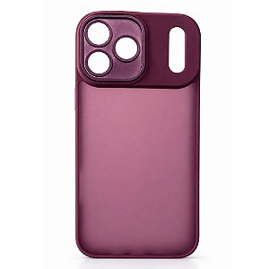 Capa Iphone 17 Pro Max  Super Cristal Vinho