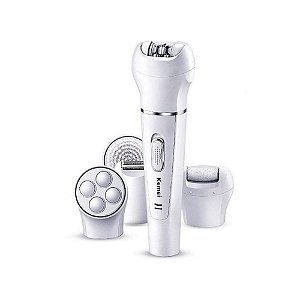 Kit de Beleza 5 em 1 Kemei M-KM-2199 Bateria 3W Branco
